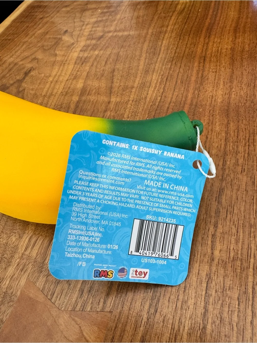 New Giant RMS Squishy Squeezy Banana Smush Mart TikTok Viral NWT